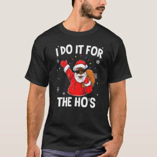 T-shirt Je le fais pour la mer de Noël afro-américaine de
