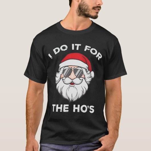 T-shirt Je le fais pour le Noël amusant du héros (Devant)