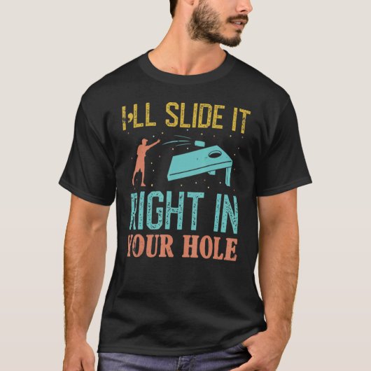 T-shirt Je le glisse juste dans votre jeu de trou de trou  (Devant)