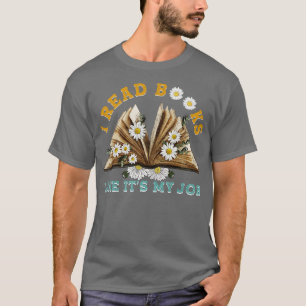 T-shirt je lis des livres comme son travail 1