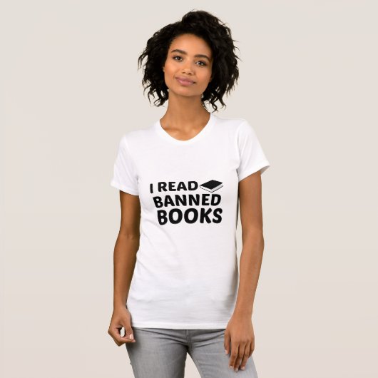 T-SHIRT JE LIS DES LIVRES INTERDITS (Devant entier)