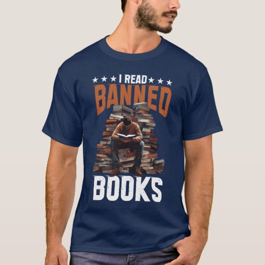 T-shirt Je lis des livres interdits (Devant)