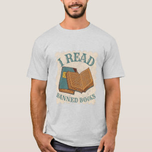 T-shirt Je lis des livres interdits amateur de livres vint