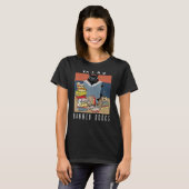 T-shirt Je lis des livres interdits Black Cat Reader Bookw (Devant entier)