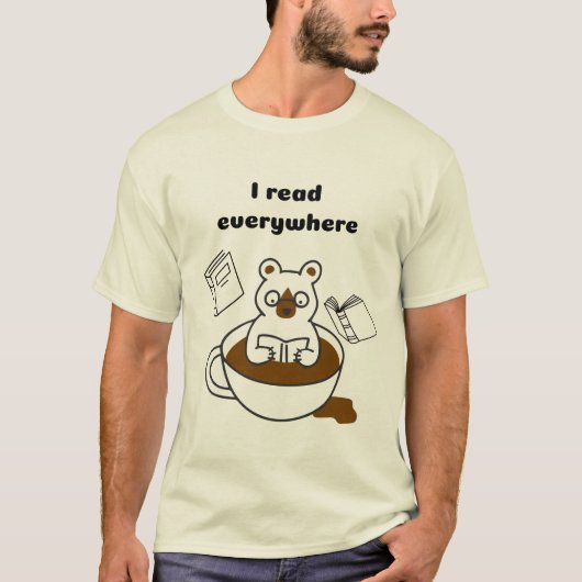 T-shirt Je lis partout (Devant)