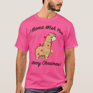 T-shirt Je Llama Vous Souhaite Un Joyeux Noël