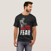 T-shirt je lutte contre ce que vous craignez pompier (Devant entier)