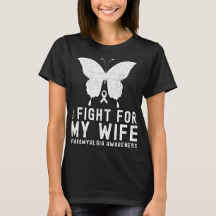 T-shirt Je Lutte Pour Mon Épouse Fibromyalgie Mois B
