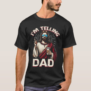 T-shirt Je_m dire papa Chemise drôle Religieux chrétienne 