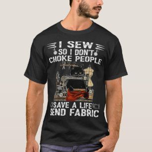 T-shirt Je mâche donc je n'étouffe pas les gens Sauver une