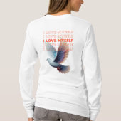 T-shirt Je m'aime une citation de colombe (Dos)