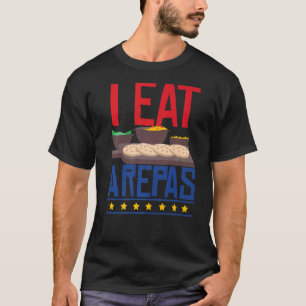 T-shirt Je Mange Arepas Funny Cuisine Colombienne Arepa P