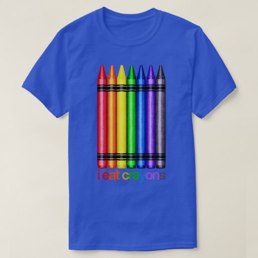 T-shirt Je Mange Des Crayons (Design devant)