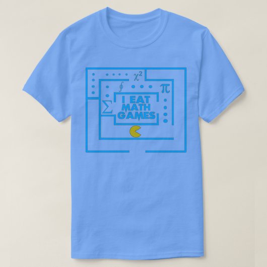 T-shirt Je mange des jeux de mathématiques (Design devant)