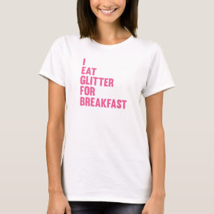 T-shirt Je mange des parties scintillantes pour le petit