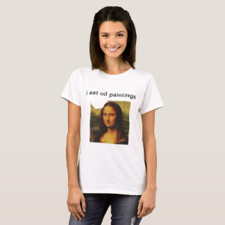 T-shirt Je mange des peintures à l'huile