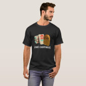 T-shirt Je Mange Du Ciment Drôle Maudite Poulet Nugget Mèm (Devant entier)