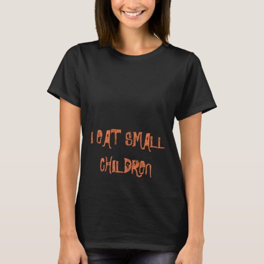T-shirt Je mange la petite chemise de Halloween de (Devant)