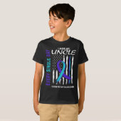 T-shirt Je Manque Mon Oncle Prévention du Suicide Ameri (Devant entier)