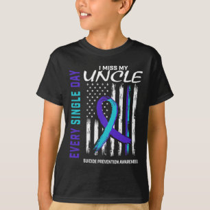 T-shirt Je Manque Mon Oncle Prévention du Suicide Ameri