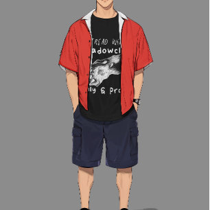 T-shirt je marche avec des chats shadowclan-pride-guerrier