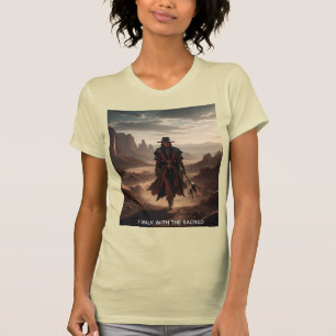 T-shirt Je marche avec l'art du voyage spirituel sacré
