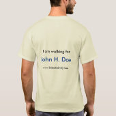 T-shirt "Je marche pour… " (Dos)