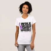T-shirt Je marche pour la conscience de sarcoïdose (Devant entier)