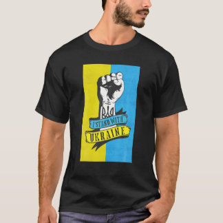 T-shirt Je M'Associe À L'Ukraine Save Ukraine Flag Support