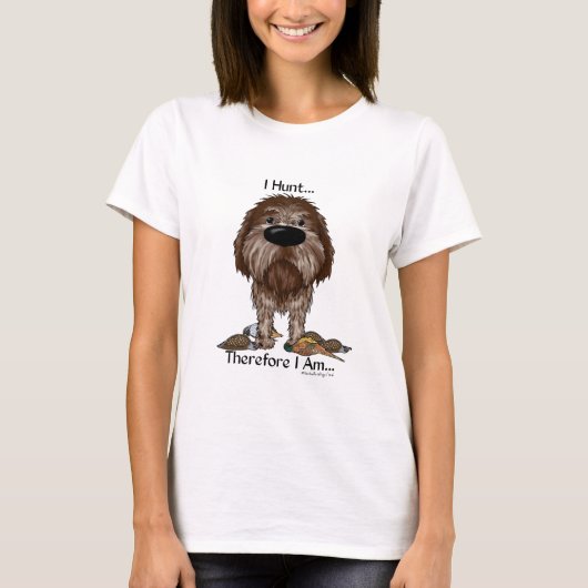 T-shirt Je me chasse par conséquent suis griffon de (Devant)