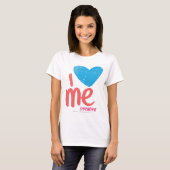 T-shirt Je Me Coeur Aqua-Pink (Devant entier)