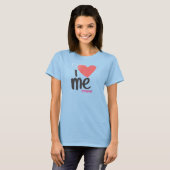 T-shirt Je Me Coeur Rose (Devant entier)
