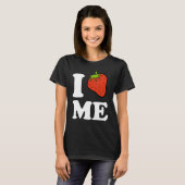T-shirt Je Me Fraise Je M'Aime (Devant entier)