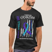 T-shirt Je Me Manque Mon Grand-Père Suicide Prévention (Devant)