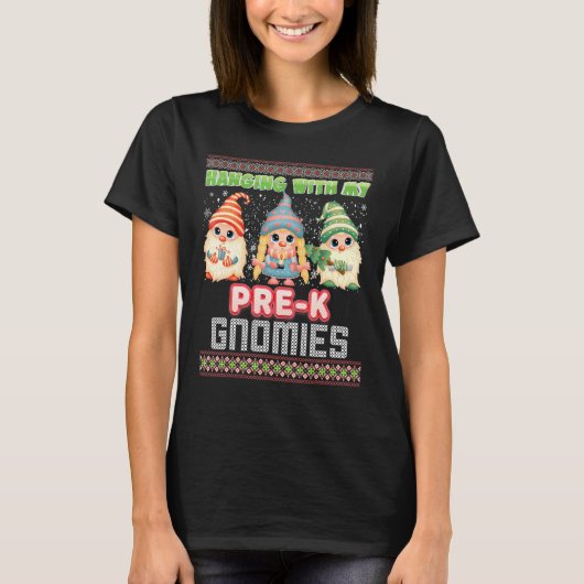 T-shirt Je Me Passe Avec Mes Gnomies Pré K, Chirurgie Douc (Devant)