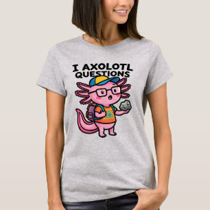 T-shirt Je me pose des questions Salamandre mexicaine l'éc
