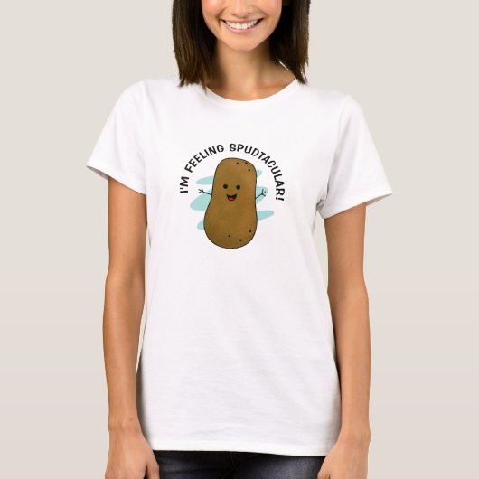 T-shirt Je me sens une pomme de terre pudtaculaire (Devant)