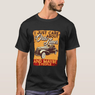 T-shirt Je me soucie juste des voitures Ancien pour les Vi