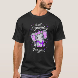 T-shirt Je me souviendrai pour vous mettre fin à Alzheimer