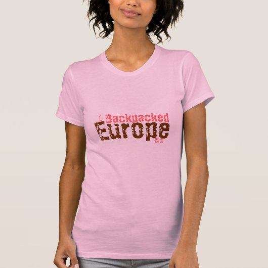 T-shirt Je me suis baladé, l'Europe, 2010 (Devant)