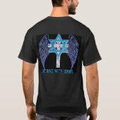 T-shirt Je me tiens avec l'Israël (foncé) (Dos)