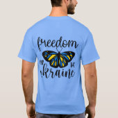 T-shirt Je me tiens avec l'Ukraine (Dos)