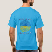 T-shirt Je me tiens avec l'Ukraine (Dos)