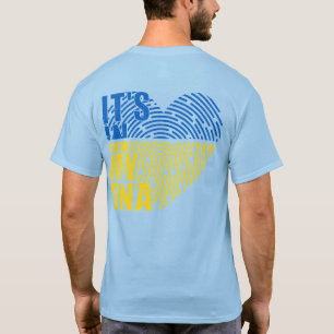 T-shirt Je me tiens avec l'Ukraine