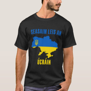 T-shirt Je me tiens avec l'Ukraine juive Prie pour le sout