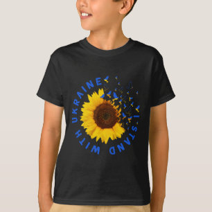 T-shirt Je me tiens avec l'Ukraine juive Prie pour le sout