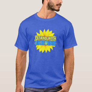 T-shirt Je Me Tiens Pour La Paix Contre La Guerre Avec L'U