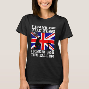 T-shirt Je me tiens pour le Drapeau, je m'agenouille pour