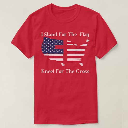 T-shirt Je Me Trouve Pour Le Drapeau Et Le Kneel Pour La C (Design devant)