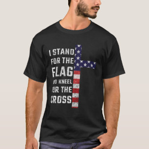 T-shirt Je Me Trouve Pour Le Drapeau Et Le Kneel Pour La C